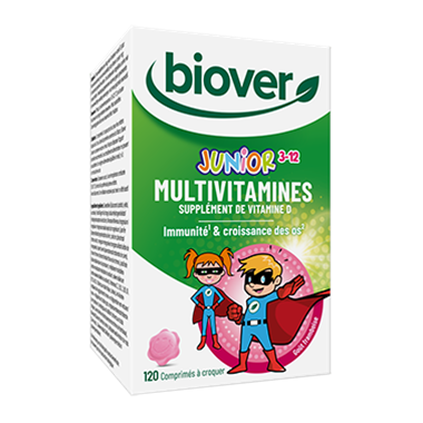 Junior Multivitamines Extra D - Goût de framboise
